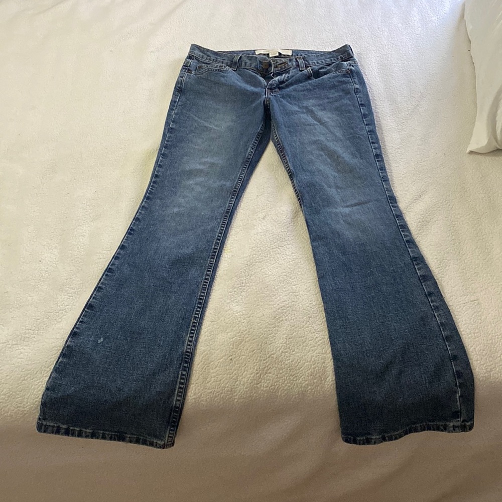 Blue low-rise women jeans size 9.